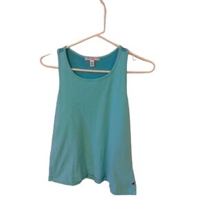 Tommy Hilfiger Sleepwear Light Blue Stripped Back Panel Comfortable Tank Sz. M